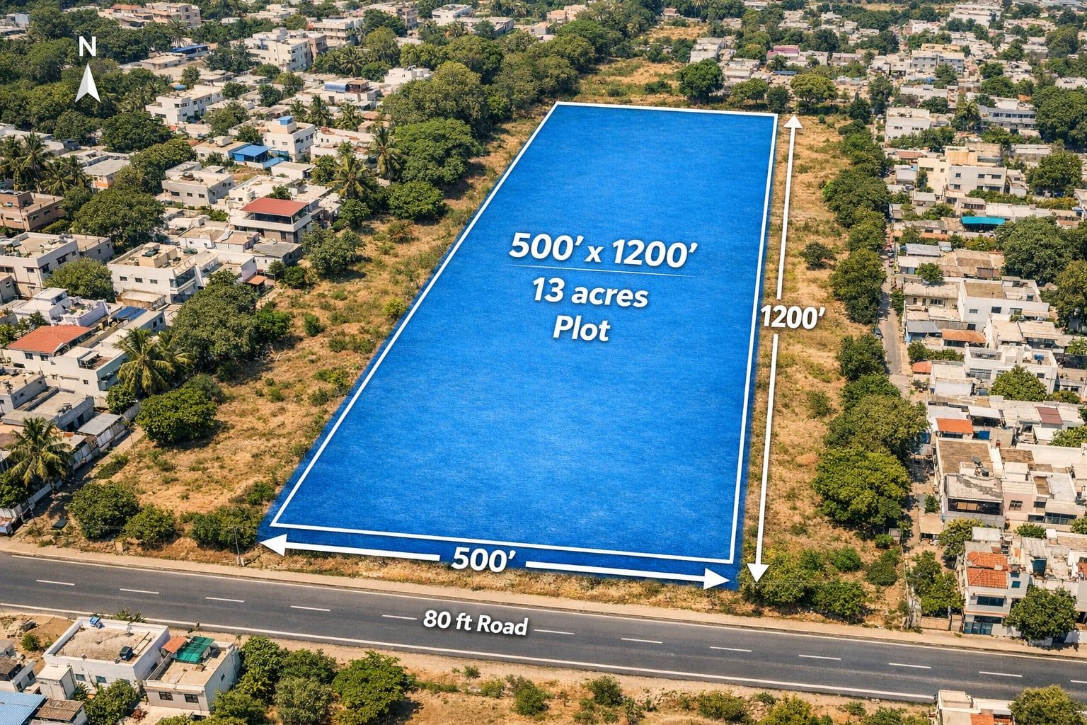 13 Acres Industrial Land for Lease in Bagalur, Bangalore North