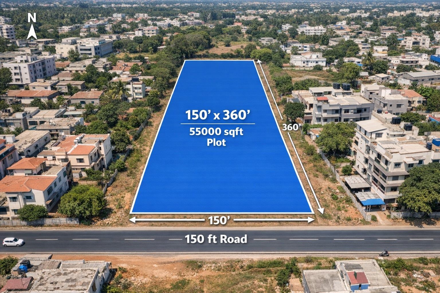 Commercial Land for Lease in Gunjur - 55,000 sqft